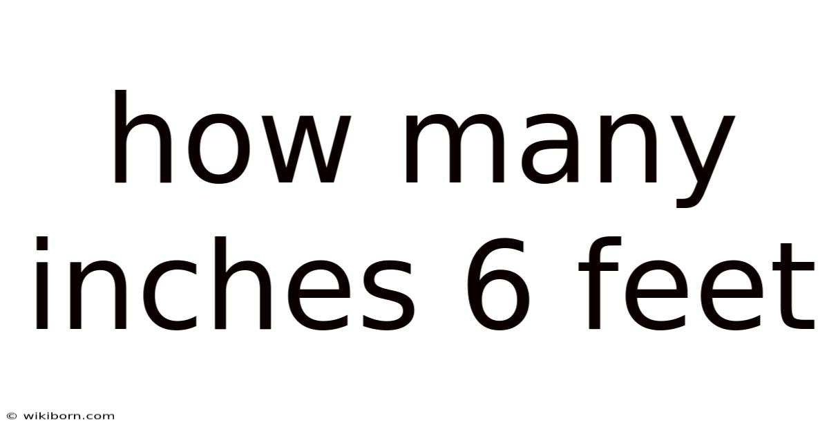 How Many Inches 6 Feet