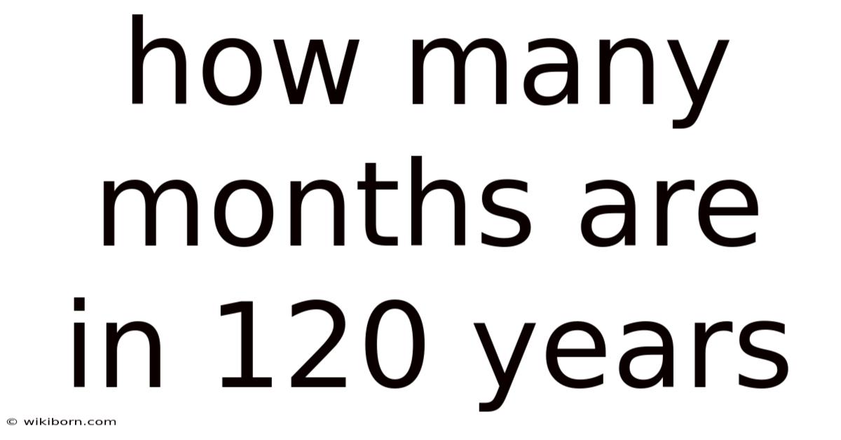 How Many Months Are In 120 Years