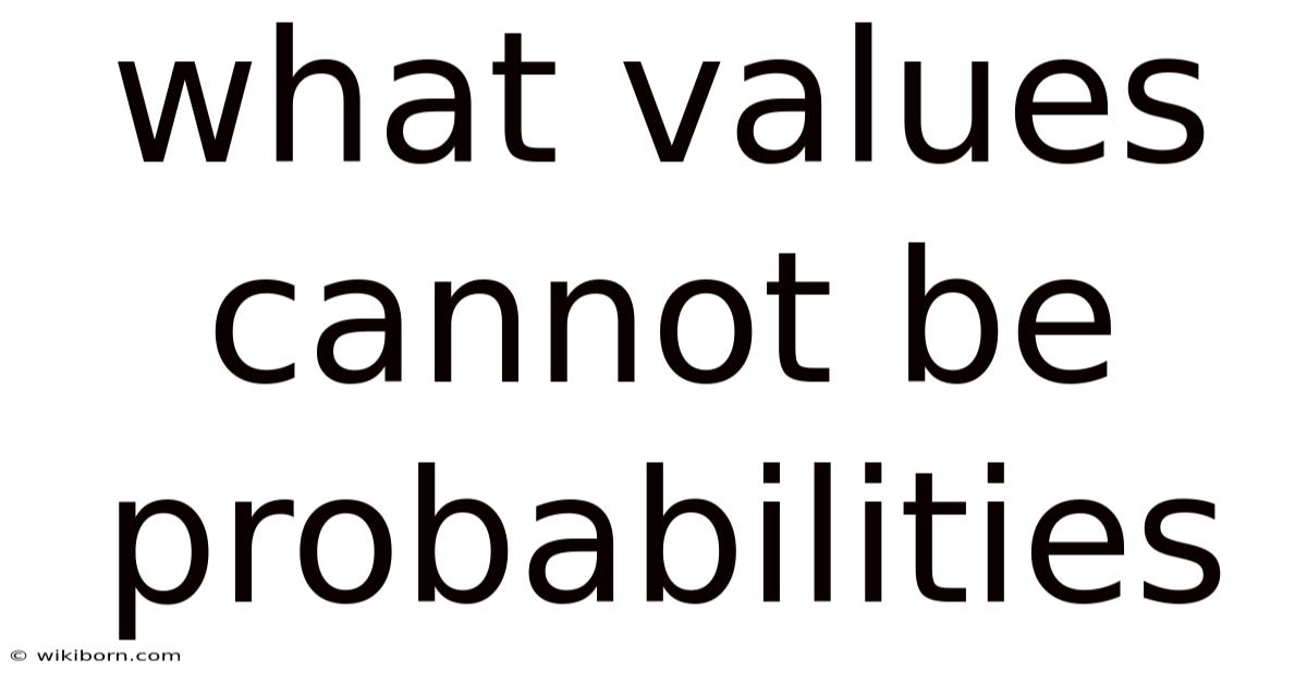 What Values Cannot Be Probabilities