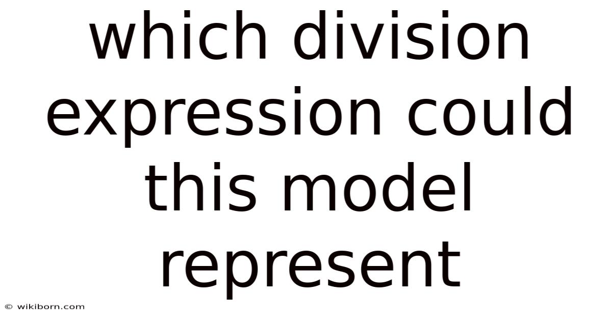 Which Division Expression Could This Model Represent